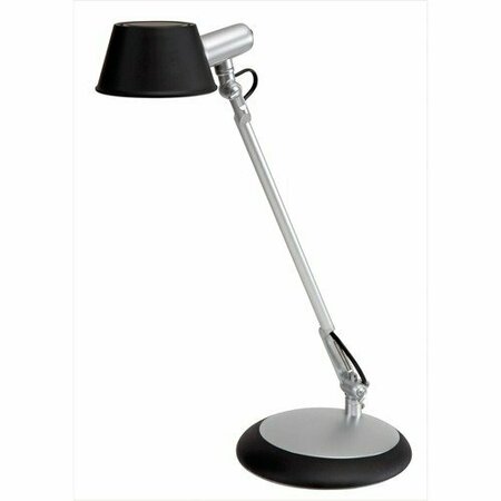 ALBA Ledluce Desk Lamp, 1 Arm, 6.5W, 330 Lumens, Black ABALEDLUCEN